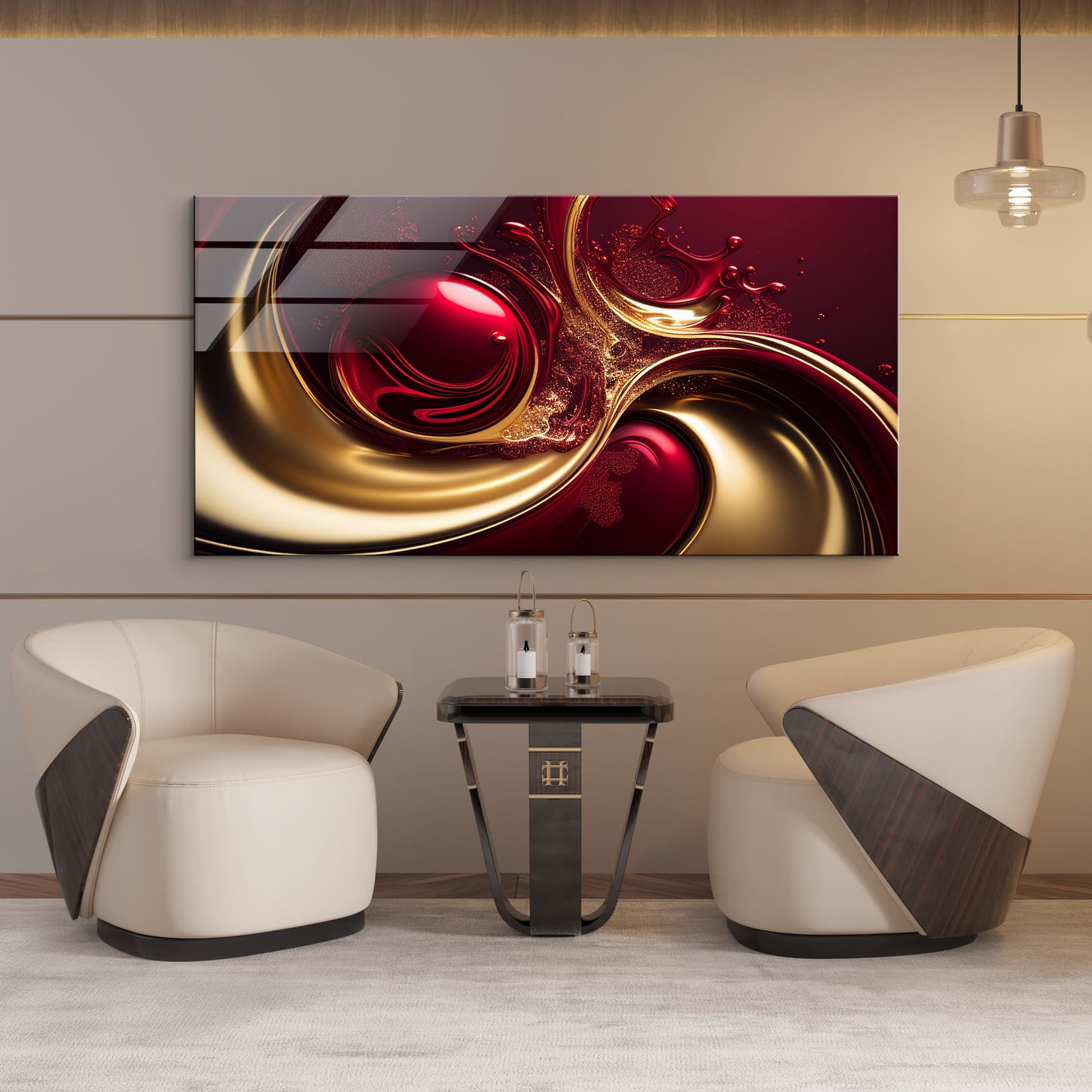 DEKORATİF YATAY CAM TABLO - CF0940