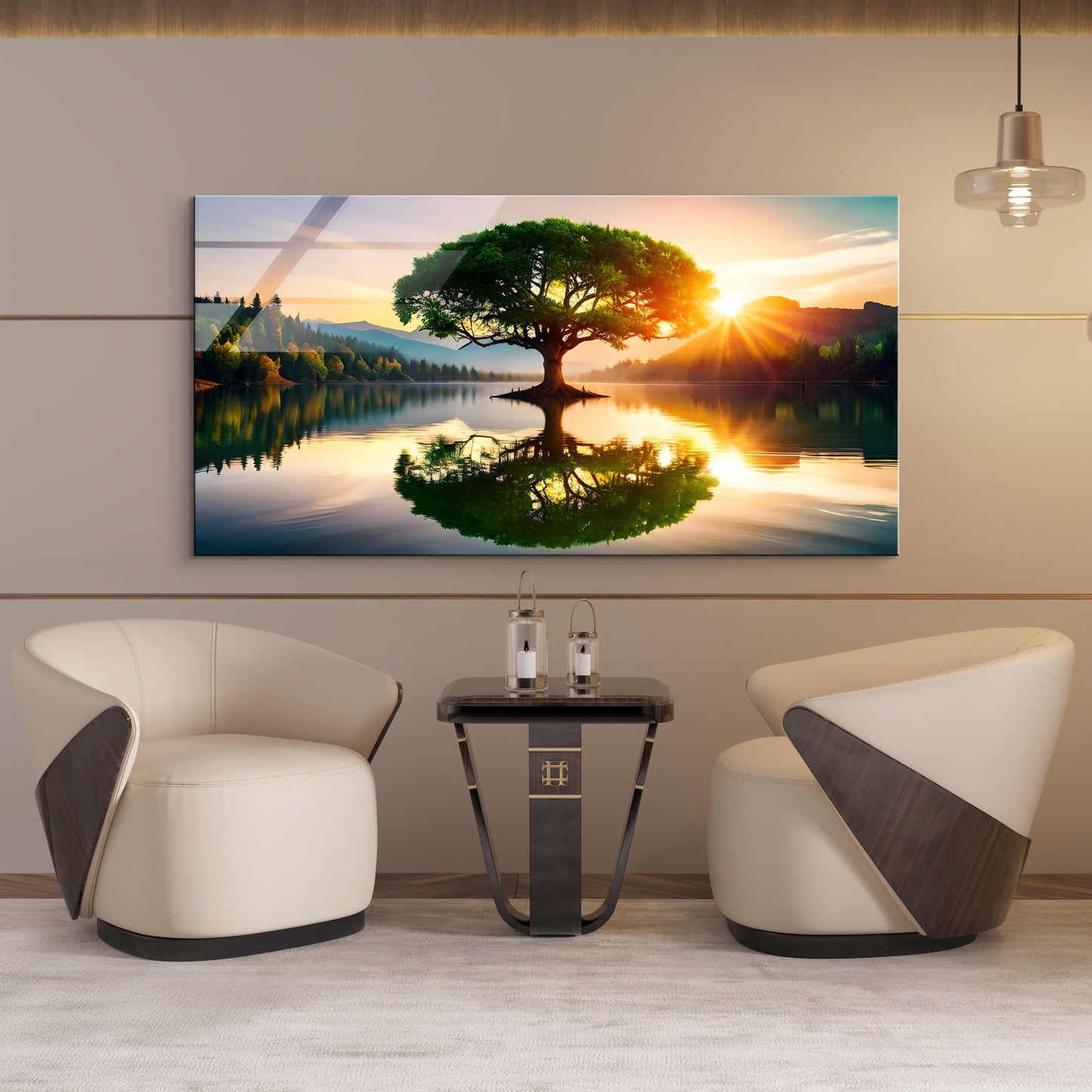 DEKORATİF YATAY CAM TABLO - CF1084