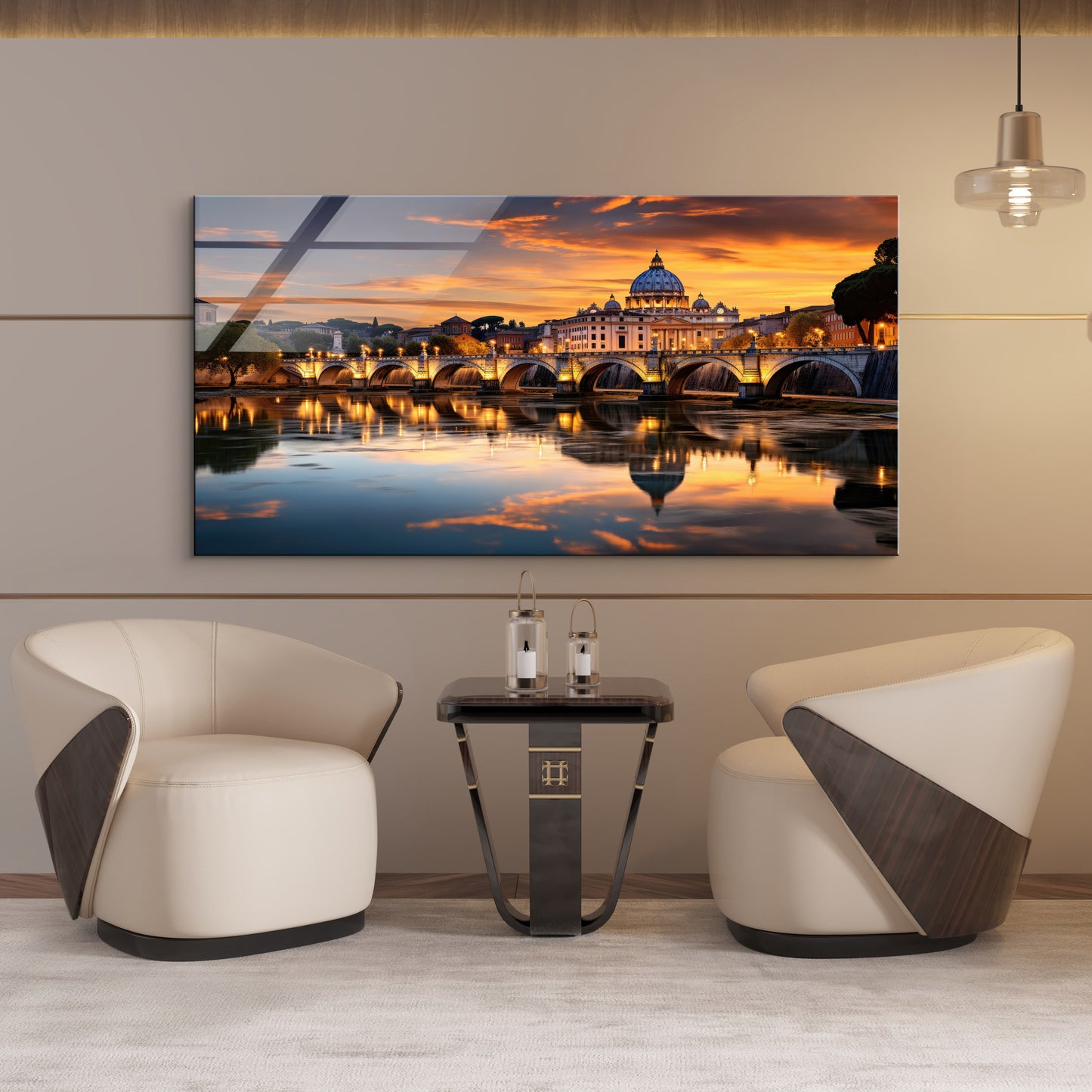 DEKORATİF YATAY CAM TABLO - CF1092