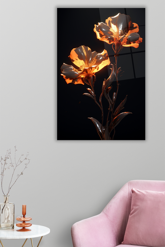 DEKORATİF DİKEY CAM TABLO - TT0001