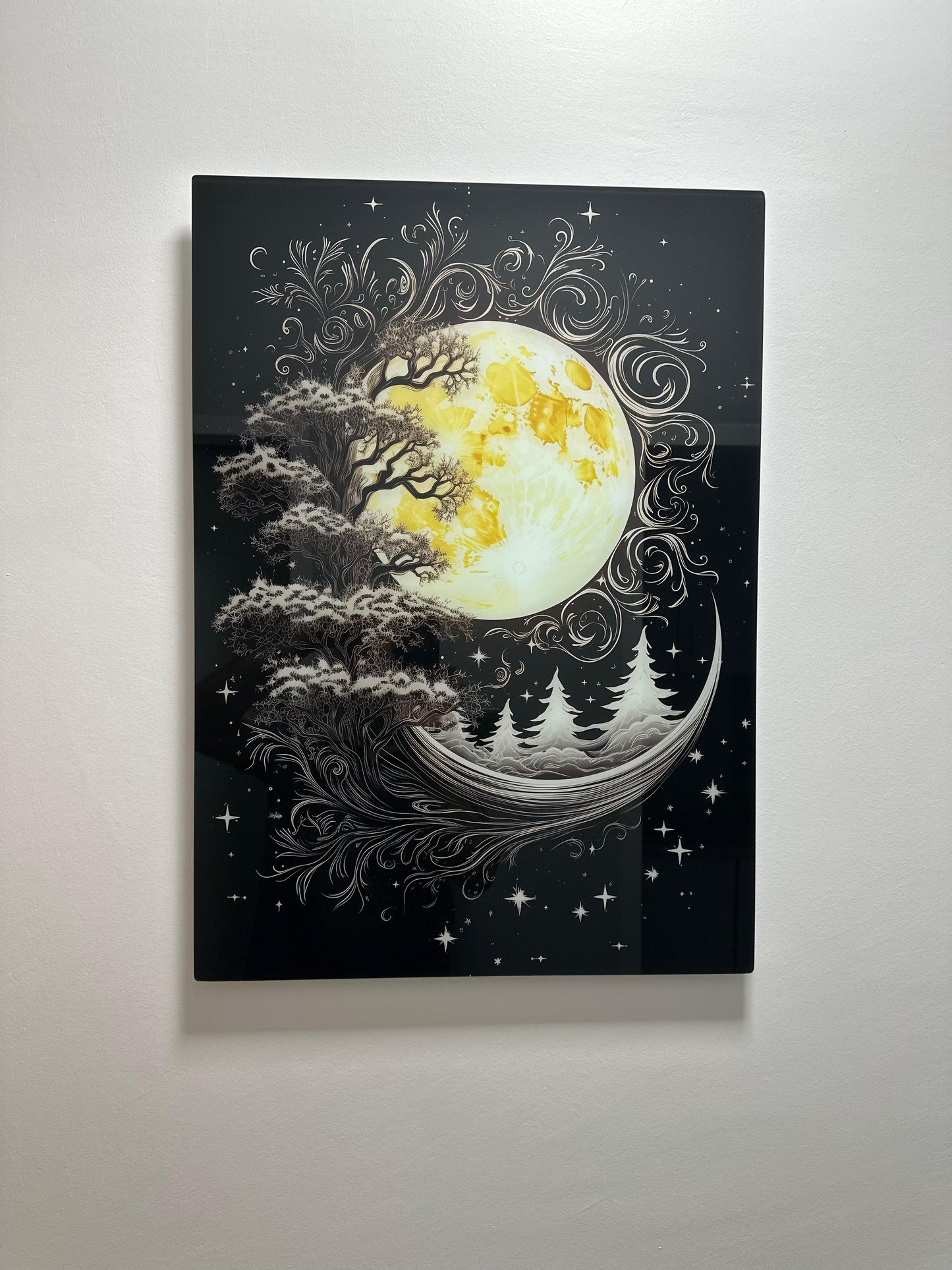 DEKORATİF DİKEY CAM TABLO - TT0150