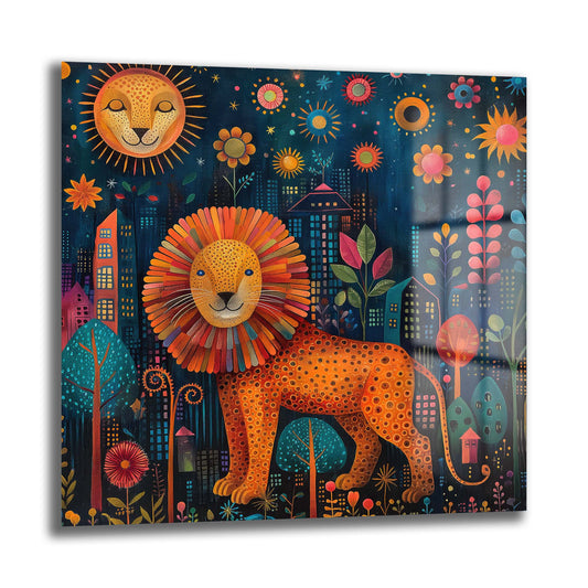 DEKORATİF KARE CAM TABLO - TT0773