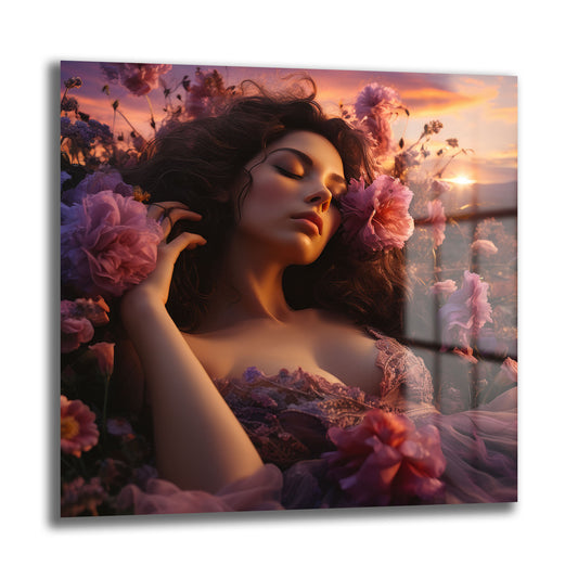 DEKORATİF KARE CAM TABLO - TT0872