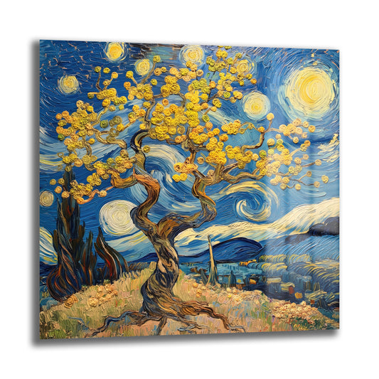 DEKORATİF KARE CAM TABLO - TT0831