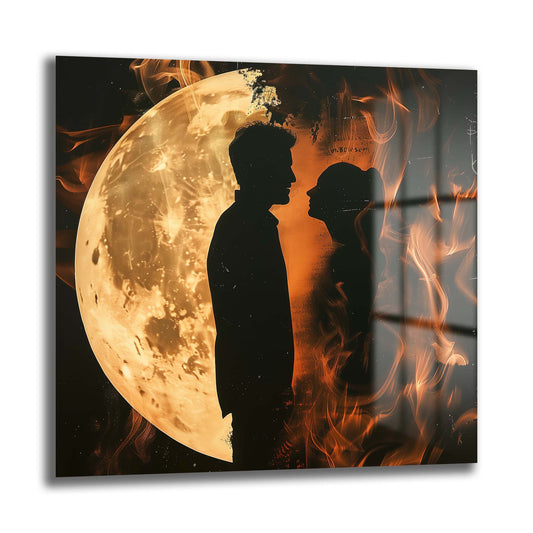 DEKORATİF KARE CAM TABLO - TT0787