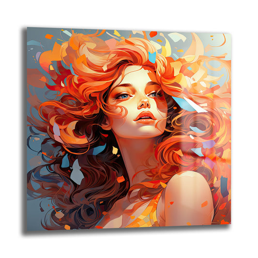 DEKORATİF KARE CAM TABLO - TT0881