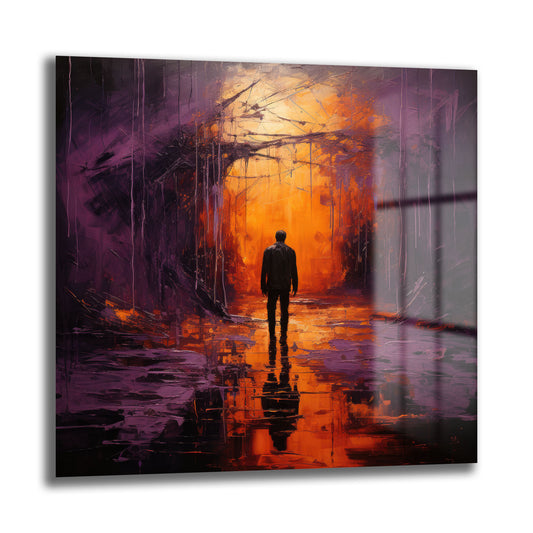 DEKORATİF KARE CAM TABLO - TT0877