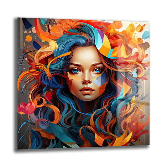 DEKORATİF KARE CAM TABLO - TT0880