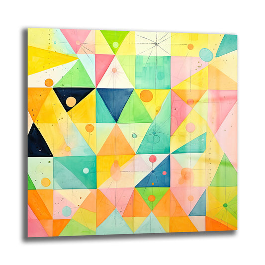 DEKORATİF KARE CAM TABLO - TT0894