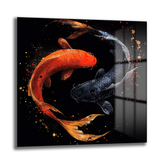 DEKORATİF KARE CAM TABLO - TT0728