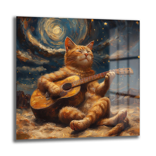 DEKORATİF KARE CAM TABLO - TT0824