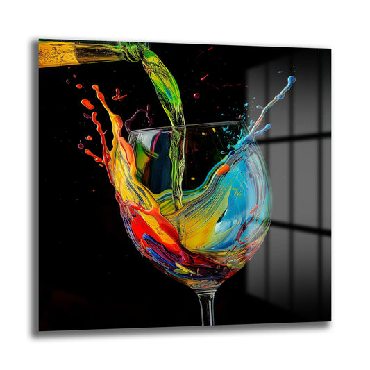 DEKORATİF KARE CAM TABLO - TT1099