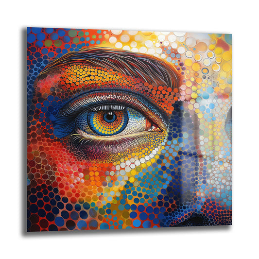 DEKORATİF KARE CAM TABLO - TT0769