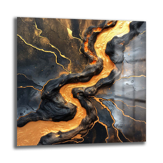 DEKORATİF KARE CAM TABLO - TT0819