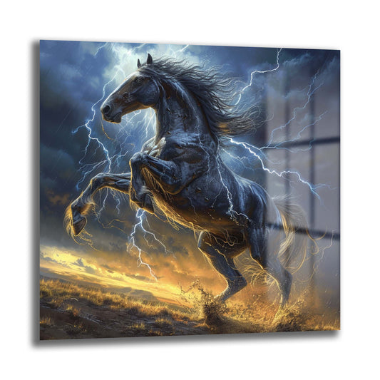 DEKORATİF KARE CAM TABLO - TT1018