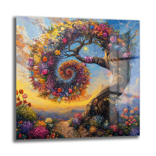 DEKORATİF KARE CAM TABLO - TT0734