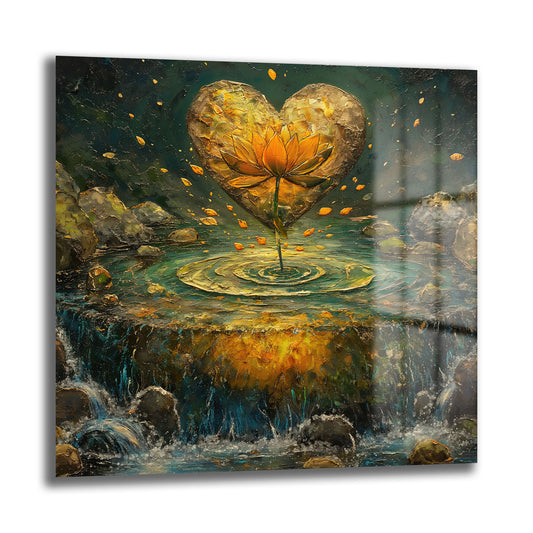 DEKORATİF KARE CAM TABLO - TT0834