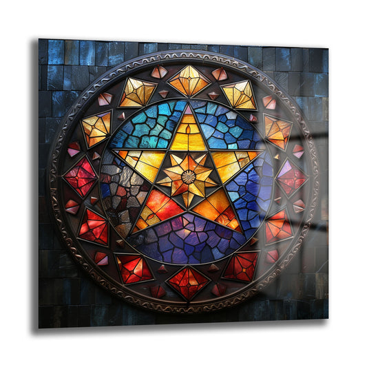 DEKORATİF KARE CAM TABLO - TT1029