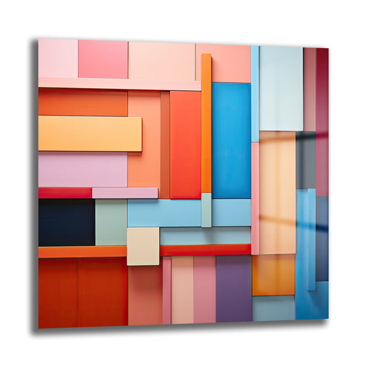 DEKORATİF KARE CAM TABLO - TT0885