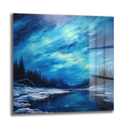 DEKORATİF KARE CAM TABLO - TT0884