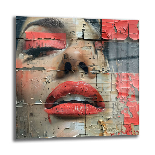 DEKORATİF KARE CAM TABLO - TT0929