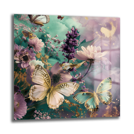 DEKORATİF KARE CAM TABLO - TT0905