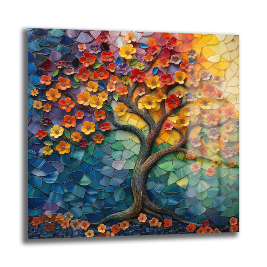 DEKORATİF KARE CAM TABLO - TT0815