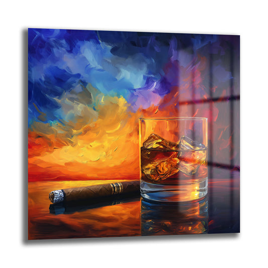 DEKORATİF KARE CAM TABLO - TT1102