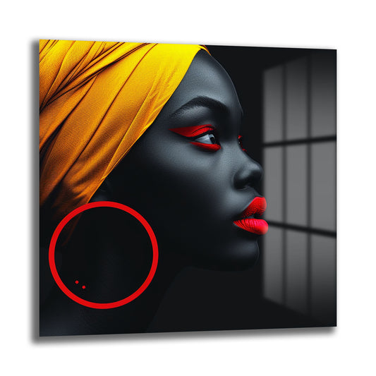 DEKORATİF KARE CAM TABLO - TT1040