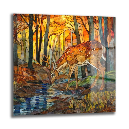 DEKORATİF KARE CAM TABLO - TT0835