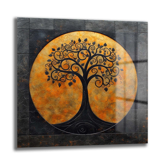 DEKORATİF KARE CAM TABLO - TT1024