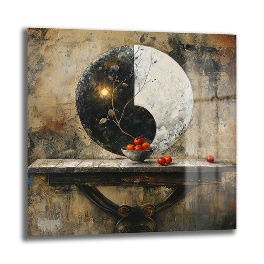 DEKORATİF KARE CAM TABLO - TT0771