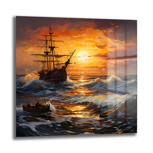 DEKORATİF KARE CAM TABLO - TT0920