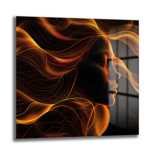 DEKORATİF KARE CAM TABLO - TT0936