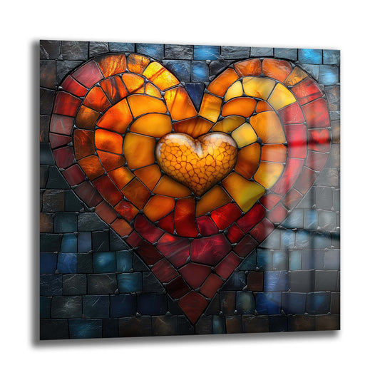 DEKORATİF KARE CAM TABLO - TT0741