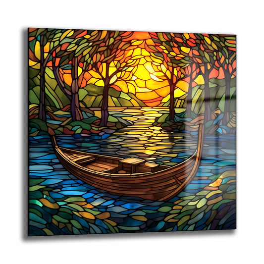 DEKORATİF KARE CAM TABLO - TT0958