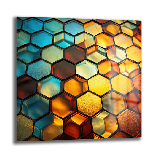 DEKORATİF KARE CAM TABLO - TT0974