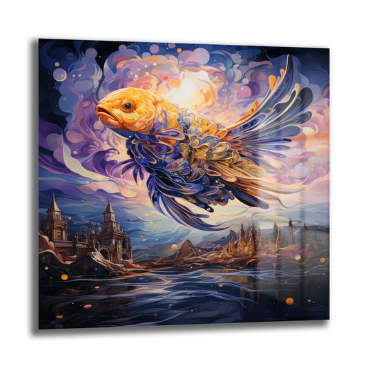 DEKORATİF KARE CAM TABLO - TT0882