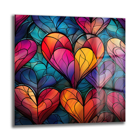 DEKORATİF KARE CAM TABLO - TT0970