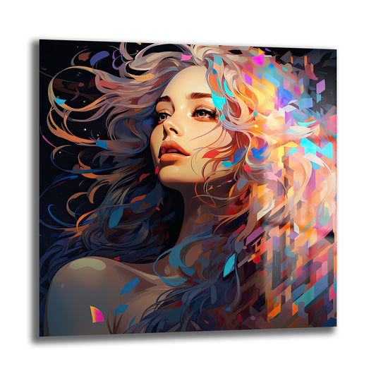 DEKORATİF KARE CAM TABLO - TT0879