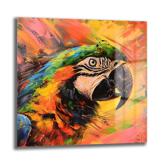 DEKORATİF KARE CAM TABLO - TT1049