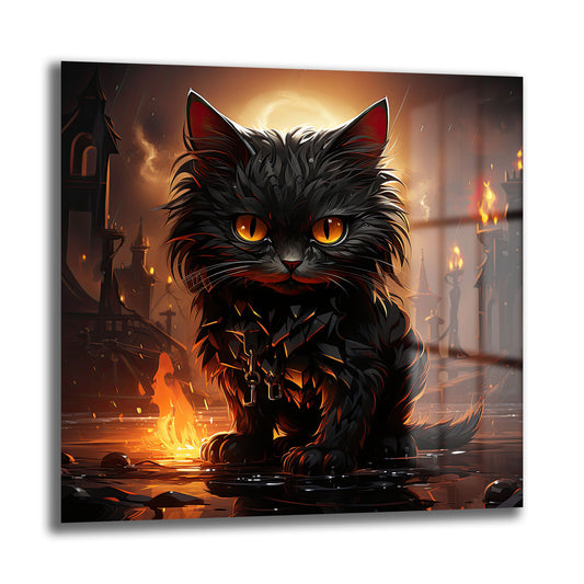 DEKORATİF KARE CAM TABLO - TT0876