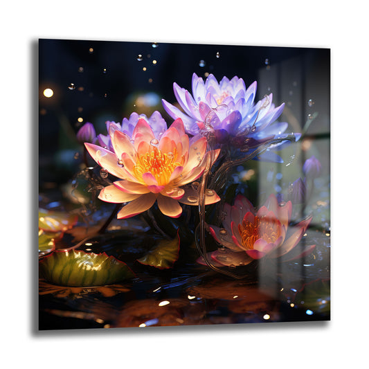 DEKORATİF KARE CAM TABLO - TT0856