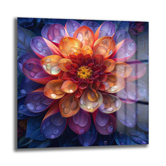 DEKORATİF KARE CAM TABLO - TT0908