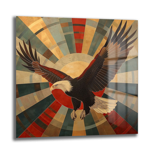 DEKORATİF KARE CAM TABLO - TT0830