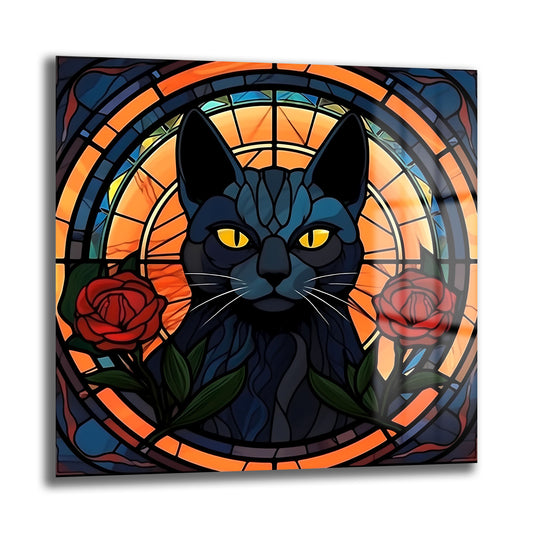 DEKORATİF KARE CAM TABLO - TT0943