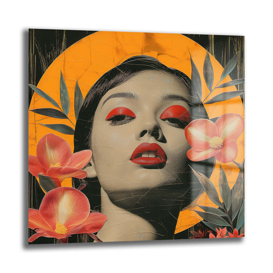 DEKORATİF KARE CAM TABLO - TT0809