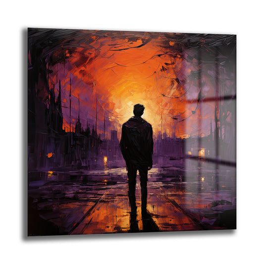 DEKORATİF KARE CAM TABLO - TT0878