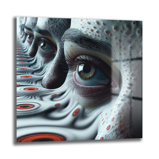 DEKORATİF KARE CAM TABLO - TT0779