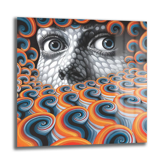 DEKORATİF KARE CAM TABLO - TT0778